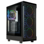 Kolink AM2 ARGB Midi Tower arvutikorpus, ATX, karastatud klaas, komplektis 4x 120 mm ventilaatorit, must