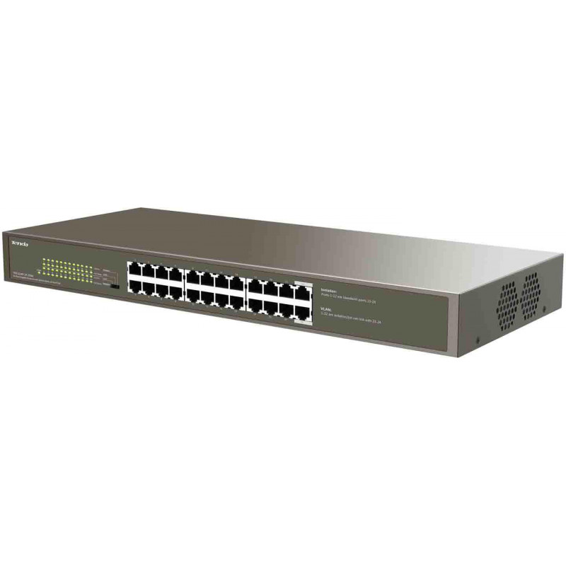 Tenda TEG1124P-24-250W PoE-lüliti, 24 porti, 250 W