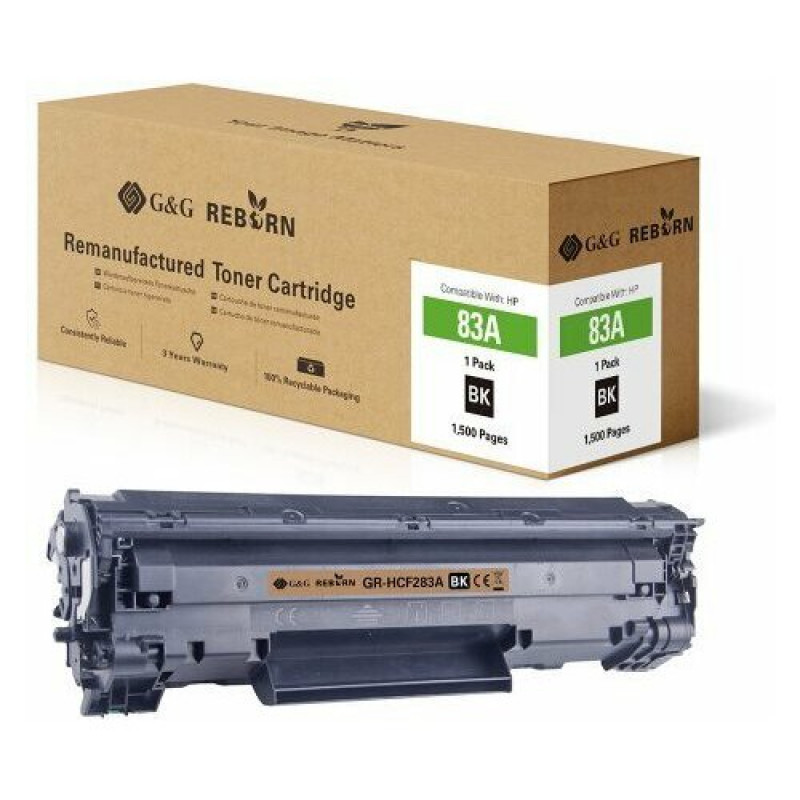 G&G taastatud tooneri kassett HP 83A CF283A jaoks