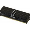 Kingston FURY Renegade Pro KF564R32RBE2K4-128 DDR5-6400 ECC registreeritud mälukomplekt, 128 GB (4 x 32 GB), CL32, must