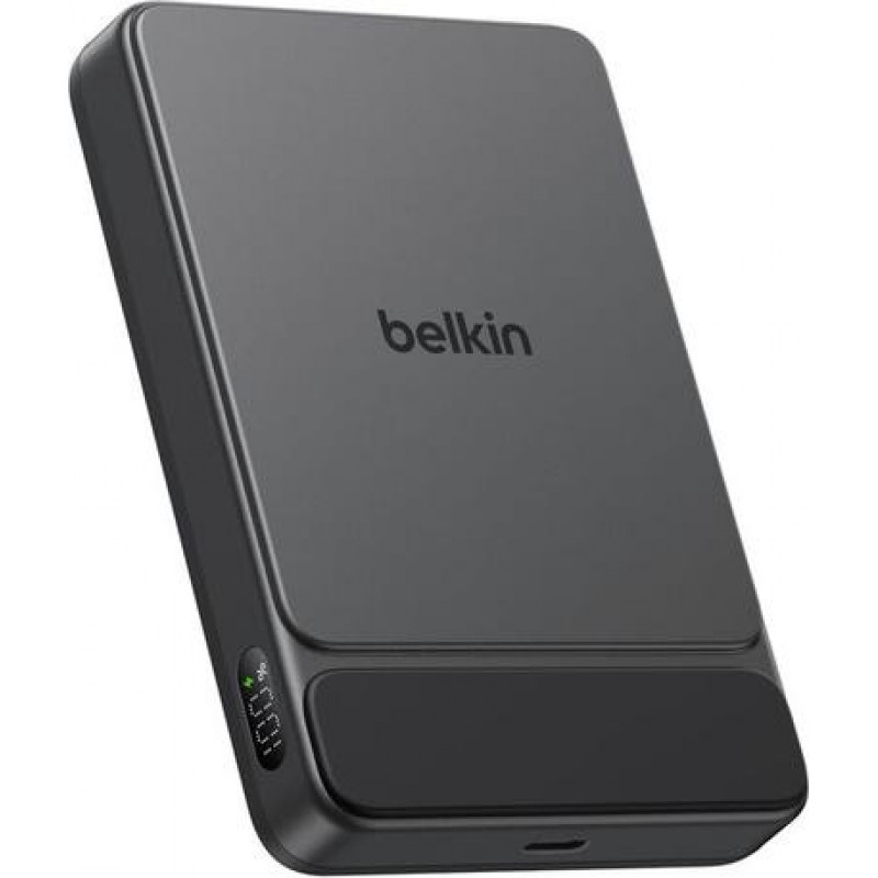 Belkin UltraCharge Pro Slim BPD022HQBK magnetiga akupank, 10000 mAh, must, ekraaniga