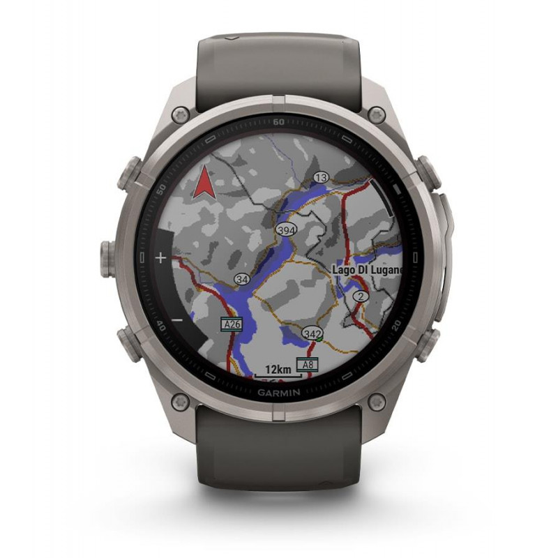 Garmin Fenix 9 Pro inReach nutikell, 51 mm, titaankorpus, grafiit/must silikoonrihm