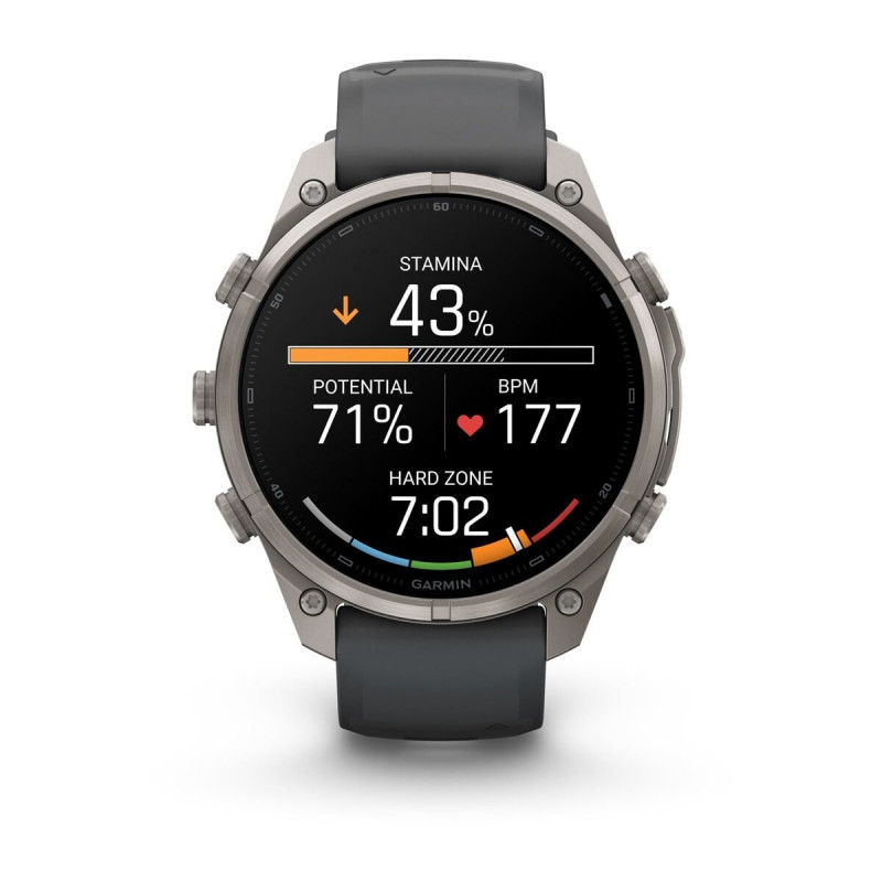 Garmin Fenix 9 Pro nutikell, 47 mm, titaankorpus, grafiit/must silikoonrihm