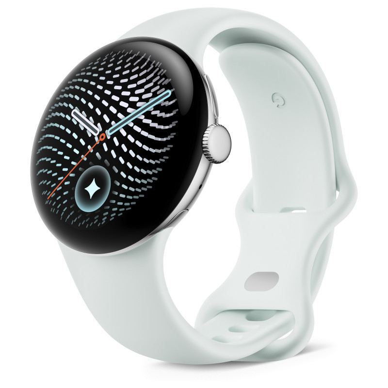 Google Pixel Watch 5 WiFi nutikell, 41 mm, Polished Silver / Fog, GA10898-DE