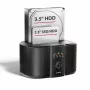 Axagon ADSA-SC dokkimisjaam 2,5/3,5-tollistele SATA-ketastele, USB-C 5 Gbps, kloonimisfunktsiooniga