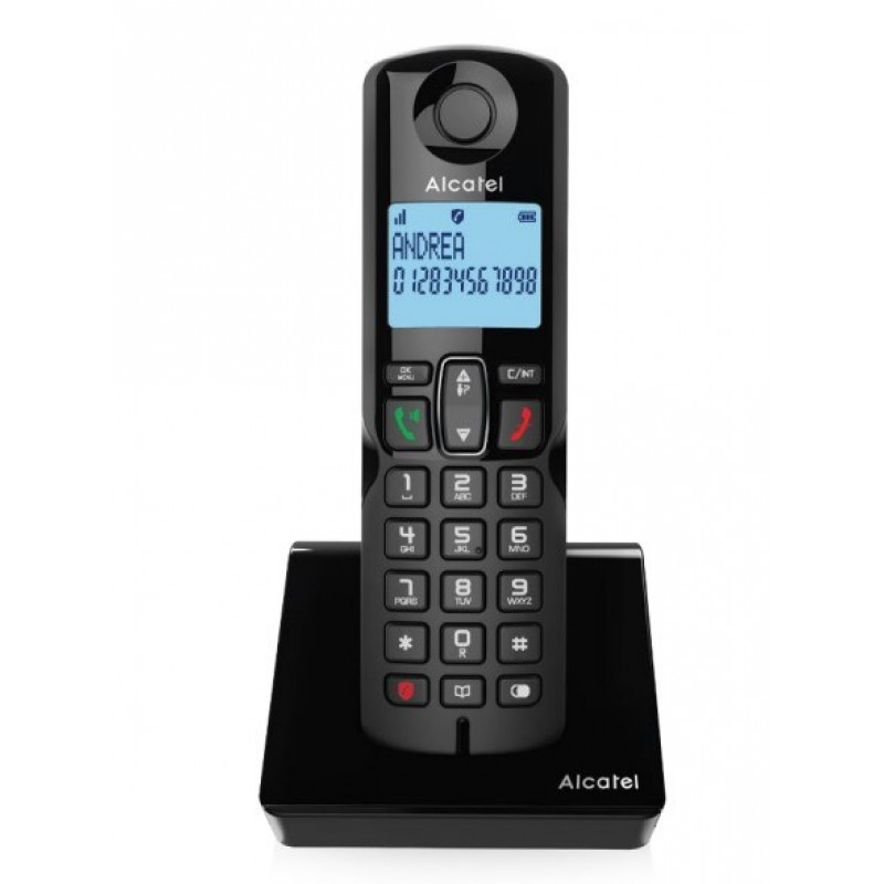 Alcatel S280 EWE juhtmeta DECT-telefon käed-vabad funktsiooniga, must