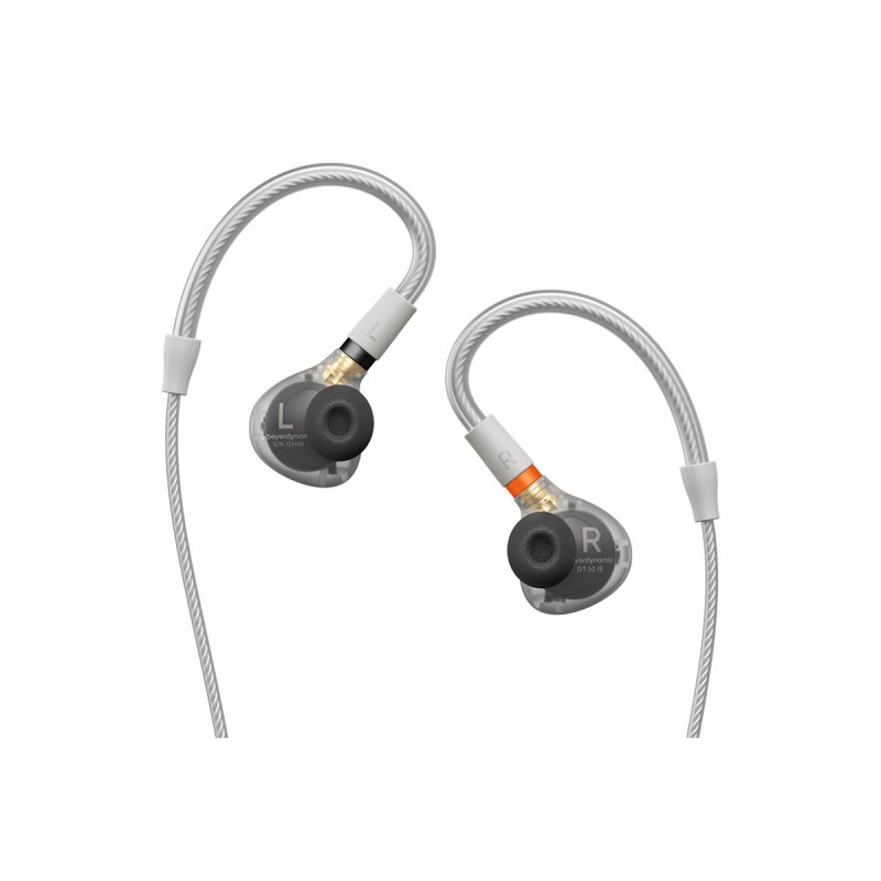 Beyerdynamic DT 30 IE Premium kõrvasisesed kõrvaklapid lavakasutuseks, läbipaistvad