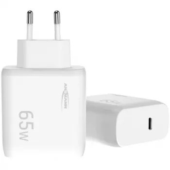 Ansmann Home Charger HC165PD USB-laadija, 1x USB-C, PPS, PD, Quick Charge, 65 W, valge