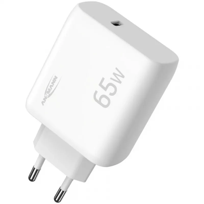 Ansmann Home Charger HC165PD USB-laadija, 1x USB-C, PPS, PD, Quick Charge, 65 W, valge