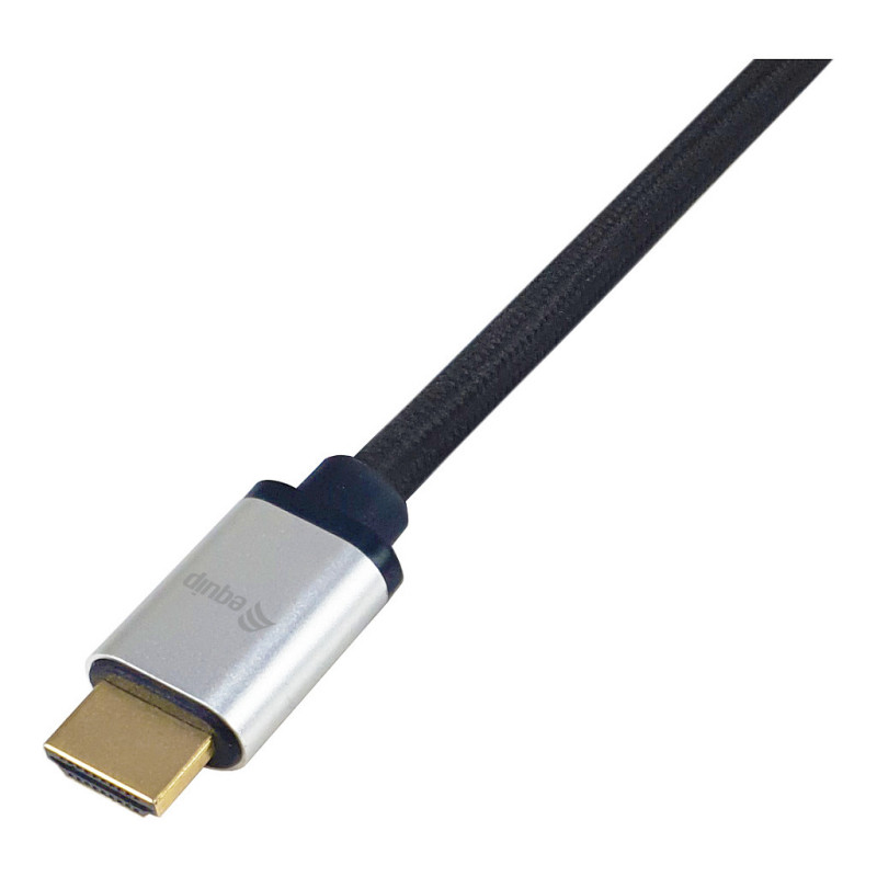 Equip 119387 HDMI 2.1 Ultra High Speed kaabel Etherneti toega, 48 Gbps, 8K/60 Hz, must, 0,5 m