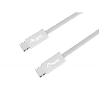 Equip 128840 USB-C – USB-C 2.0 kaabel, 3 A, PD 60 W, 0,3 m, valge