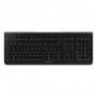 Cherry KW 3000 juhtmevaba lauaklaviatuur, 2,4 GHz, AZERTY (prantsuse), must