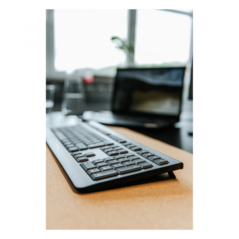 Cherry KW 3000 juhtmevaba lauaklaviatuur, 2,4 GHz, AZERTY (prantsuse), must