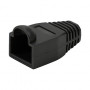 LogiLink MP0064 RJ45 pistiku kaitsekate 6,5 mm, must, CAT6A (50 tk)