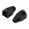 LogiLink MP0064 RJ45 pistiku kaitsekate 6,5 mm, must, CAT6A (50 tk)