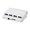 LogiLink UA0421 USB 3.0 jaotur, 4 porti, koos toiteallikaga