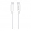 LogiLink CU0341 USB 2.0 Type-C kaabel, C/M - C/M, 480 Mbps, 60 W, nailon, valge, 1 m
