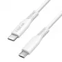 LogiLink CU0242 USB 2.0 Type-C kaabel, USB-C pistik – micro USB pistik, 480 Mbps, 12 W, valge, 1 m