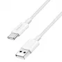LogiLink CU0319 USB 2.0 Type-C kaabel, A/M - C/M, 480 Mbps, 60 W, nailon, valge, 0,15 m