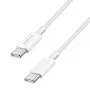 LogiLink CU0339 USB 2.0 Type-C kaabel, C/M - C/M, 480 Mbps, 60 W, nailon, valge, 0,15 m