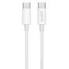 LogiLink CU0339 USB 2.0 Type-C kaabel, C/M - C/M, 480 Mbps, 60 W, nailon, valge, 0,15 m