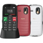 Gigaset GL30 nupptelefon, punane metalne, 5,59 cm ekraan