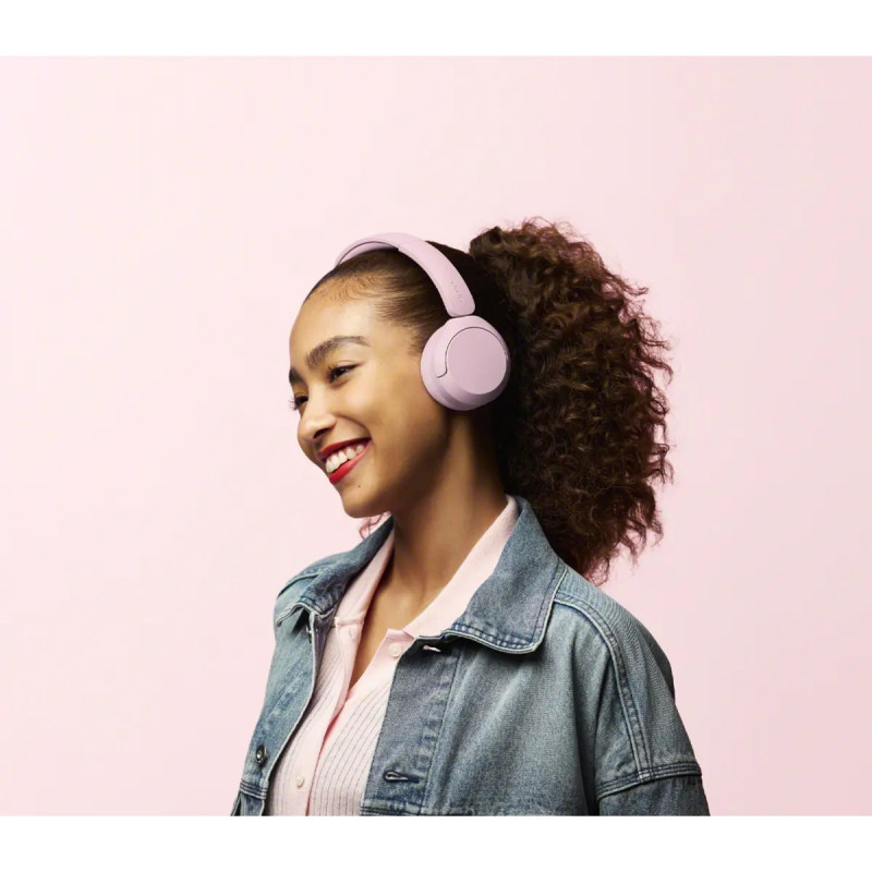 Sony WH-CH530 Bluetooth kõrvale asetatavad kõrvaklapid mikrofoniga, mürasummutus, roosa