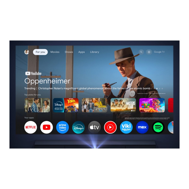 Anker Nebula X1 Pro (D21513F1) projektor, 4K UHD (3840 x 2160), 3500 ANSI lumeni, Wi-Fi, must
