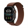 Apple Watch Ultra 4 (2026) nutikell, 5G, 49 mm, musta titaani korpus, burgundia Alpine Loop, M