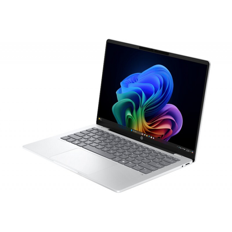HP OmniBook 5 14-he0013nf sülearvuti, Qualcomm Snapdragon X, 16 GB RAM, 512 GB SSD, 14-tolline WUXGA OLED, Windows 11, taastatud