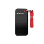 Verbatim Pocket 32434 kaasaskantav SSD, 128 GB, USB 3.2 Type-C, must/punane