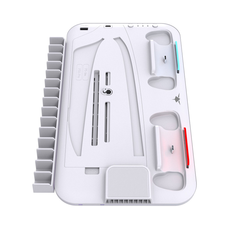 White Shark KIMURA PRO PS5 jahutusalus 2 laadimisdokiga, valge