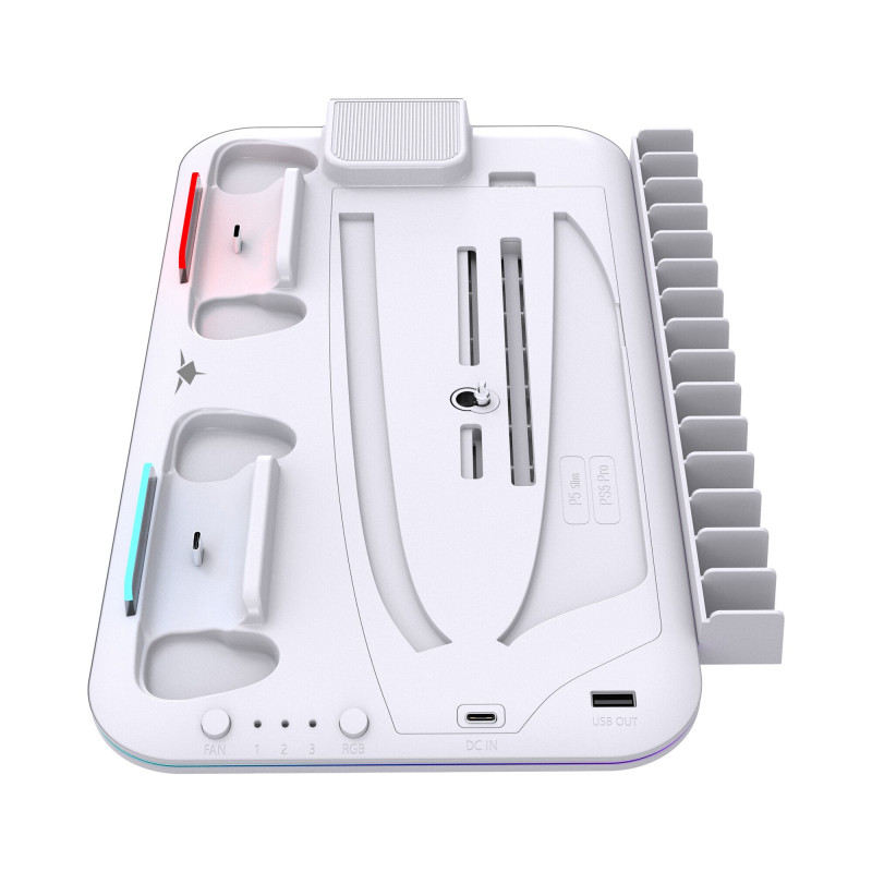 White Shark KIMURA PRO PS5 jahutusalus 2 laadimisdokiga, valge