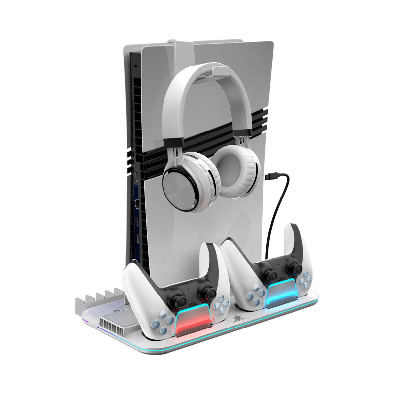 White Shark KIMURA PRO PS5 jahutusalus 2 laadimisdokiga, valge