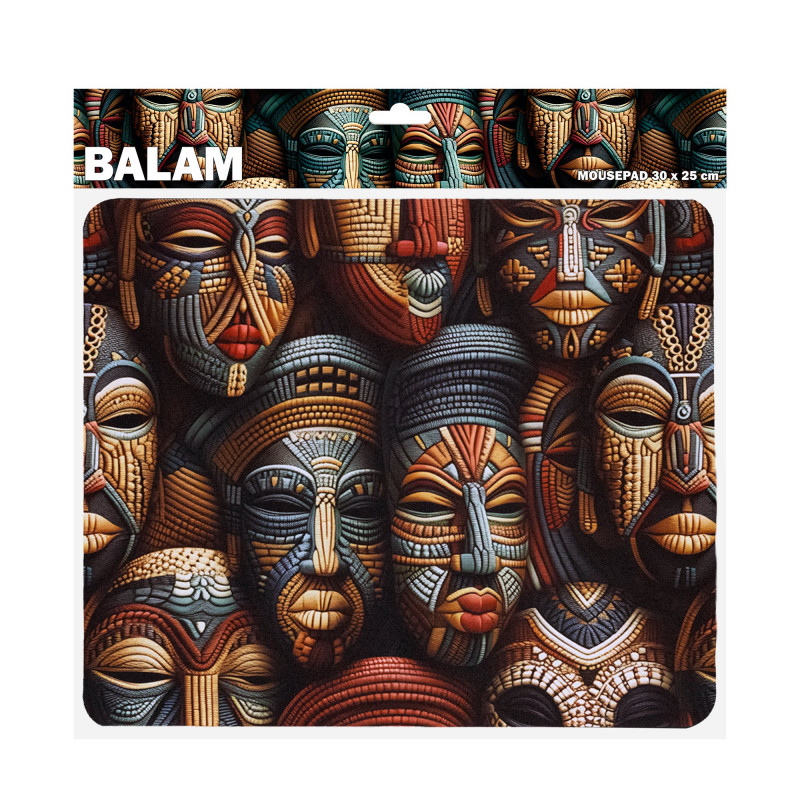 Sbox BALAM M MP-04 hiirematt, 300x250 mm, must mustriga