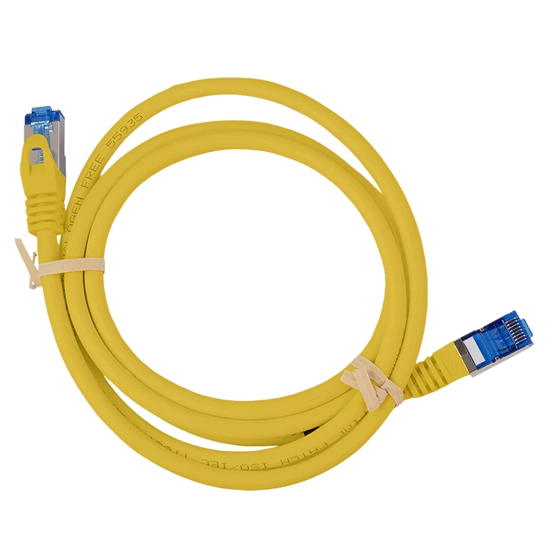 LogiLink CP4017S ühenduskaabel Cat.6A CCA S/FTP LSZH, 0,25 m, kollane, EconLine