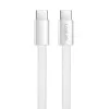 LogiLink CU0445 USB 2.0 lame kaabel USB-C – USB-C, punutud, 480 Mbps, 60 W, valge, 1 m