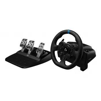 Logitech G923 võidusõiduratas pedaalidega, PC jaoks, must