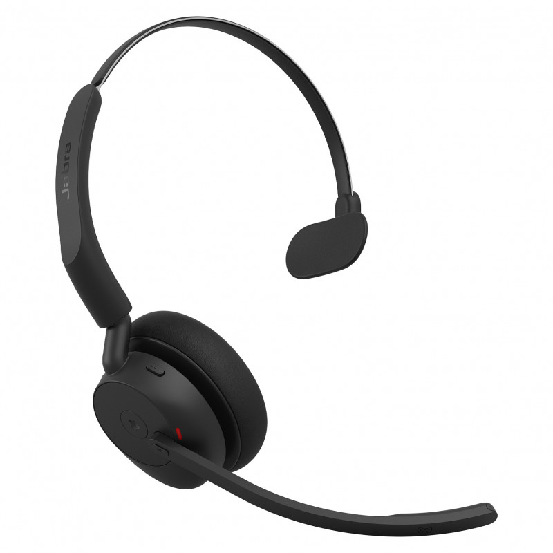 Jabra Evolve3 45 MS Mono peakomplekt Link 390c-ga, kõrvapealne, Bluetooth, must