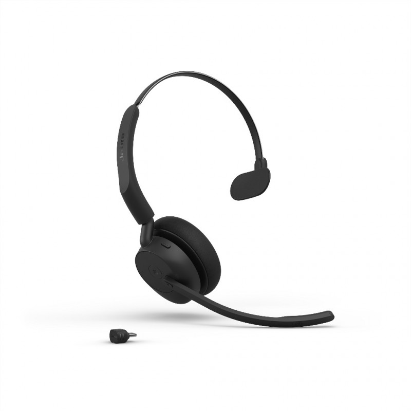 Jabra Evolve3 45 MS Mono peakomplekt Link 390c-ga, kõrvapealne, Bluetooth, must
