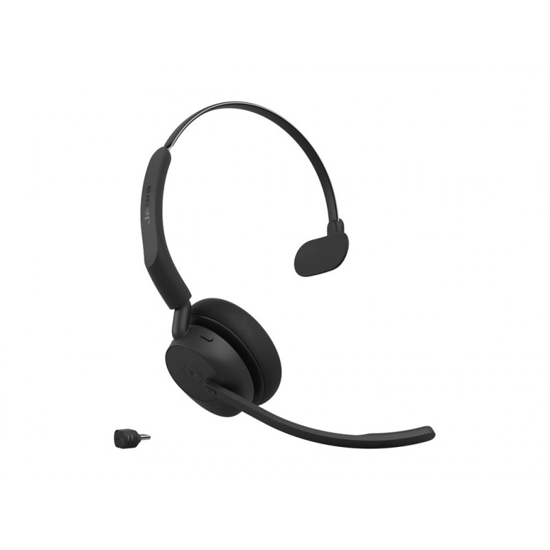 Jabra Evolve3 45 MS Mono peakomplekt Link 390c-ga, kõrvapealne, Bluetooth, must