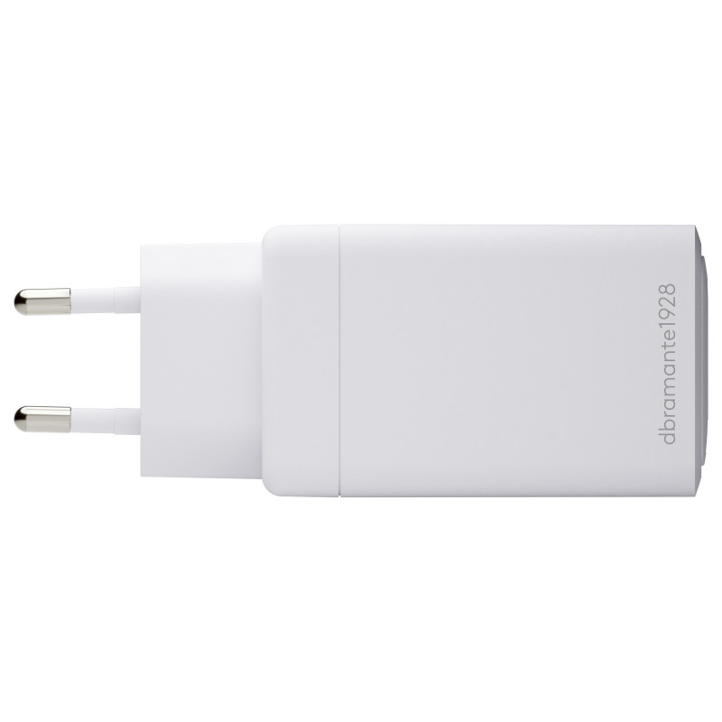 dbramante1928 CI70CCWH4436 toiteadapter, 70 W, 2x USB-C + 1x USB-A, ELi pistik, valge