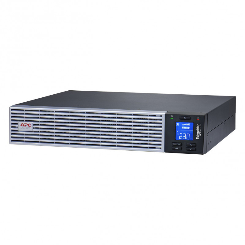 APC Easy UPS On-Line SRVL1KRIRK katkematu toiteallikas, 1000 VA / 900 W, Li-Ion, 2U riiulisse, koos siinikomplektiga