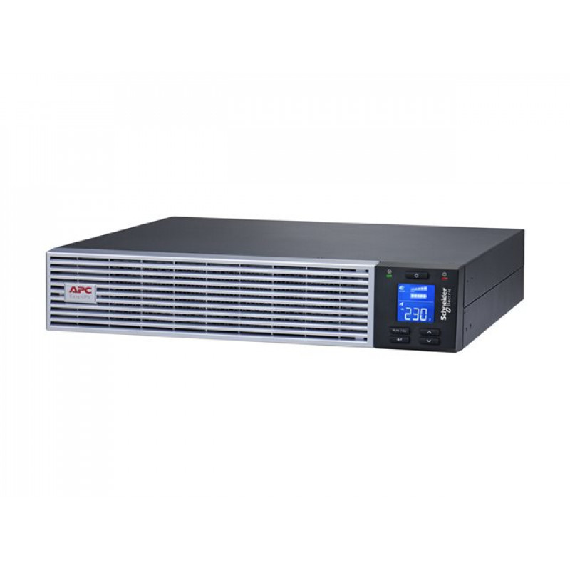 APC Easy UPS On-Line SRVL1KRIRK katkematu toiteallikas, 1000 VA / 900 W, Li-Ion, 2U riiulisse, koos siinikomplektiga