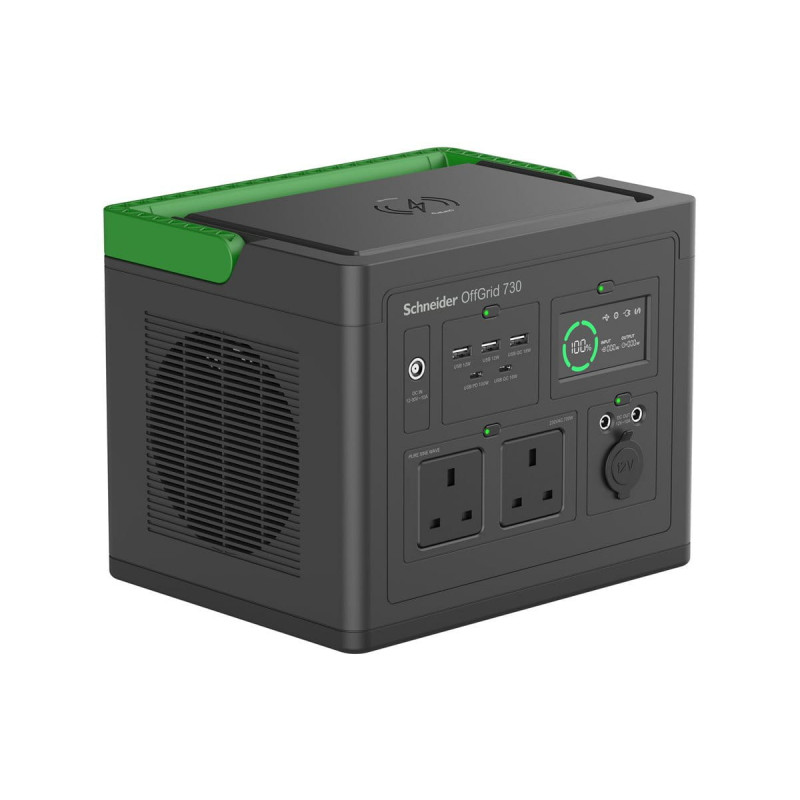 APC Schneider OffGrid 730 PPS730-UK kaasaskantav toitejaam, 738 Wh, UK-tüüpi pistikupesad