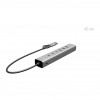 i-tec CAHUBMETAL6LANPD USB-C/USB-A metalljaotur, 6 porti, Gigabit LAN, Power Delivery 85 W, hõbedane