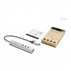 i-tec CAHUBMETAL6LANPD USB-C/USB-A metalljaotur, 6 porti, Gigabit LAN, Power Delivery 85 W, hõbedane
