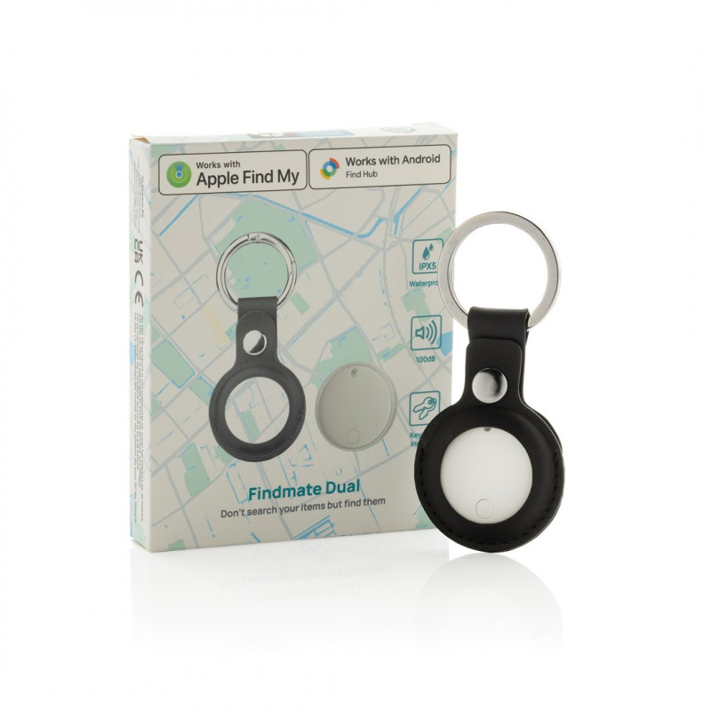 XD Design FindMate Dual RCS jälgija P301.6203, Apple Find My ja Android Find Hub, IPX5