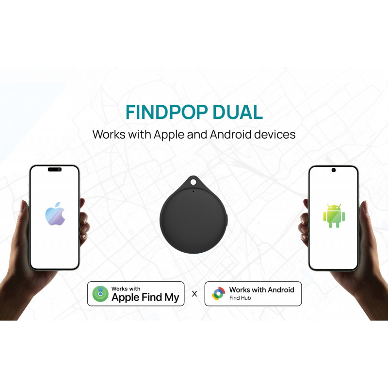 XD Design Connects Findpop Dual jälgija, Apple ja Android Find, IPX5, P301.1701