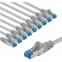 Goobay 67526 Cat 6a S/FTP patch-kaabel, 2 m, hall (10 tk)